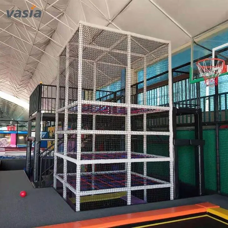 Large Trampoline Park And Children Playground